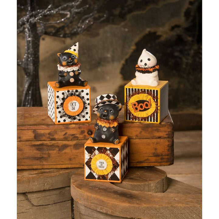 Party Hat Kitty on Block by Bethany Lowe image 3