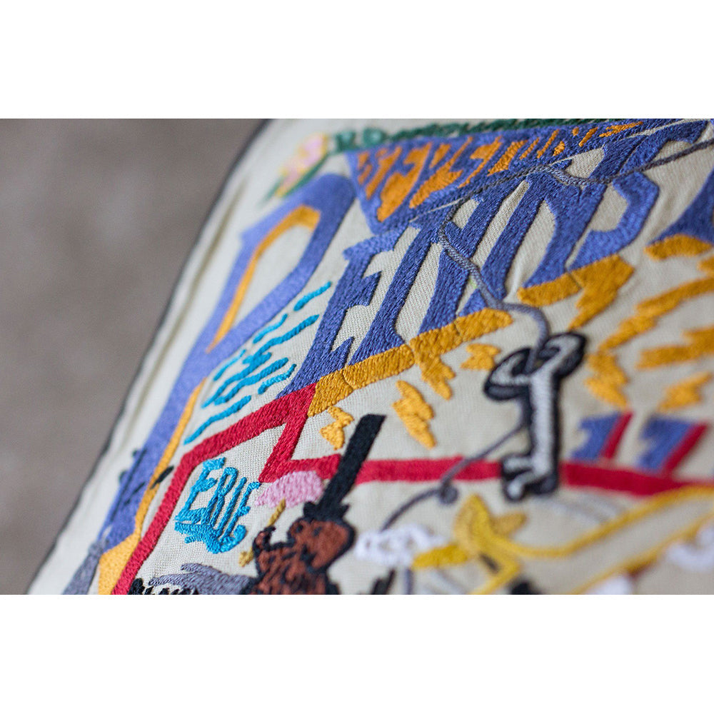 Pennsylvania Hand-Embroidered Pillow