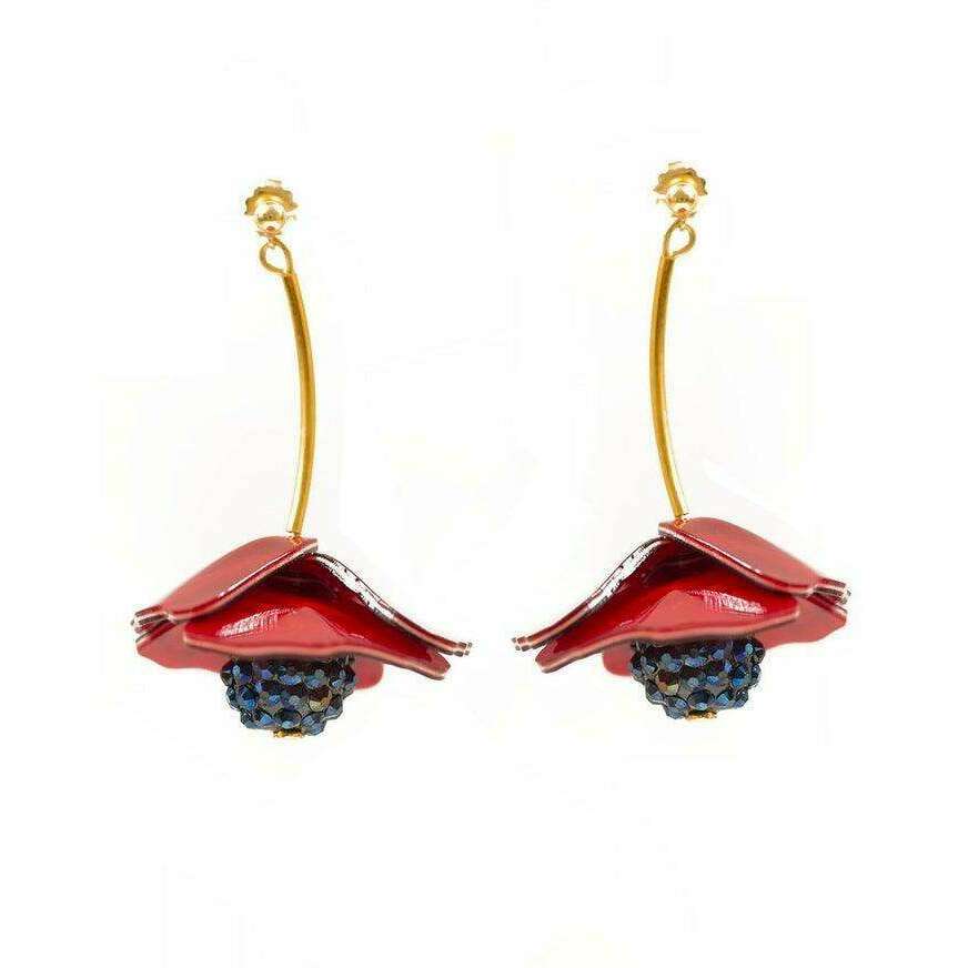 Poppies Earrings by LaliBlue - Quirks!