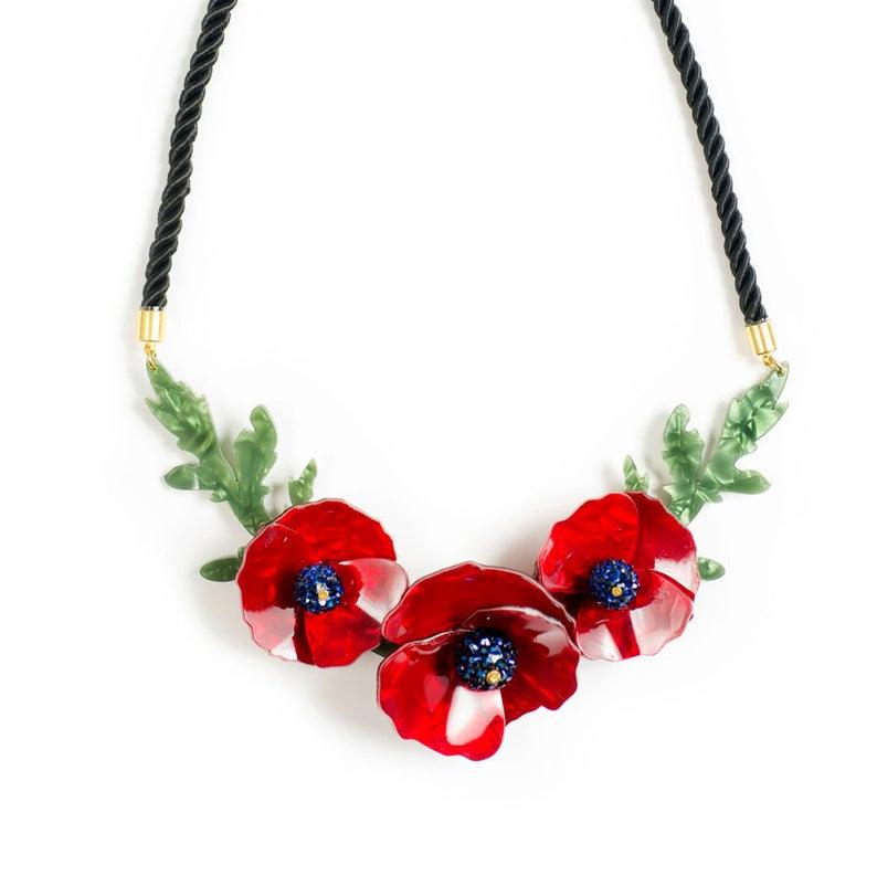 Poppies Necklace by LaliBlue - Quirks!