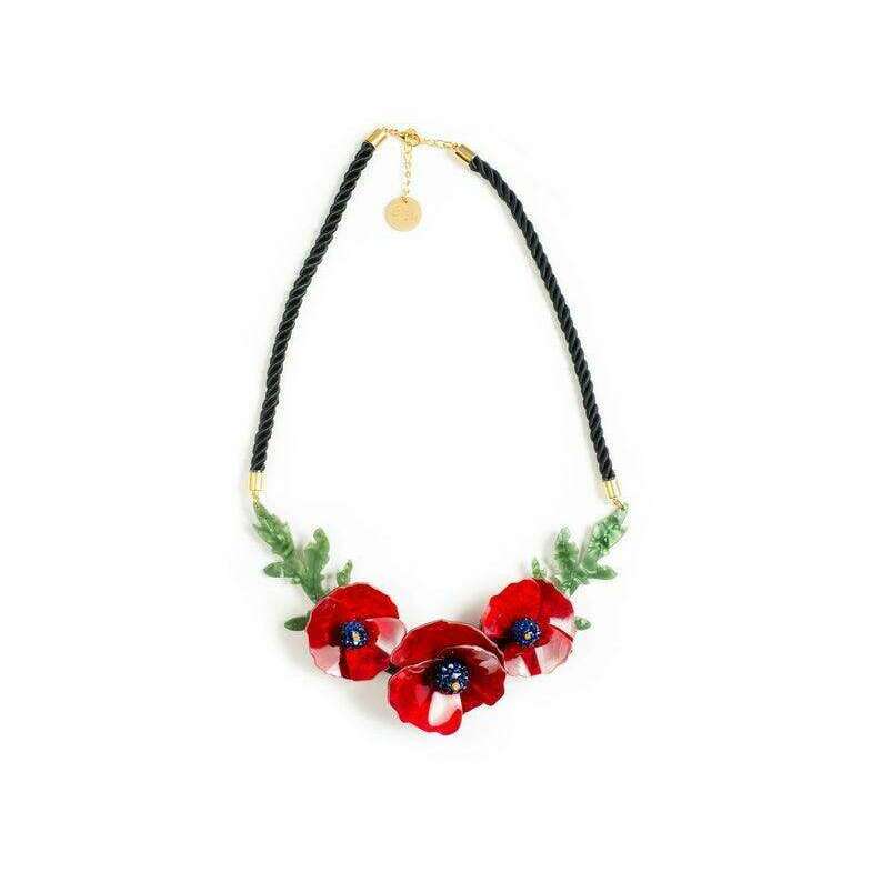 Poppies Necklace by LaliBlue - Quirks!