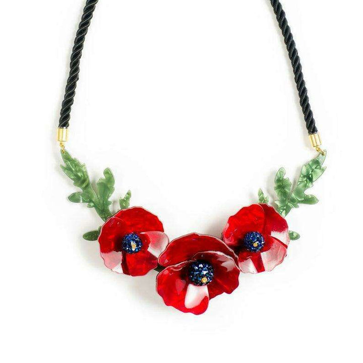 Poppies Necklace by LaliBlue - Quirks!