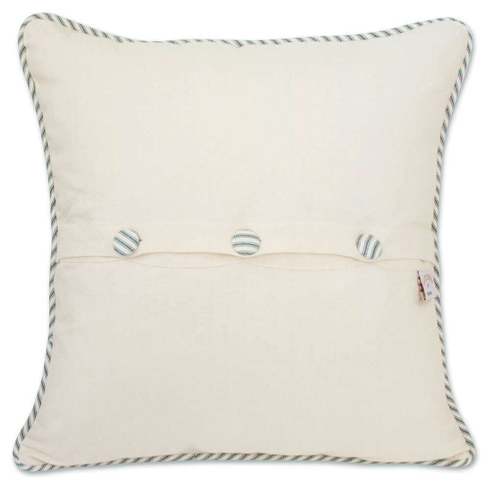 Provincetown Hand-Embroidered Pillow