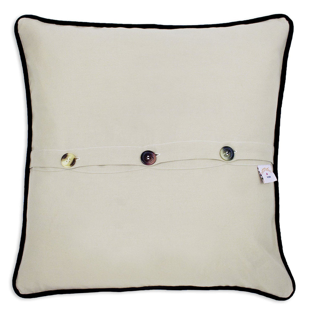 Raleigh Hand-Embroidered Pillow by Cat Studio