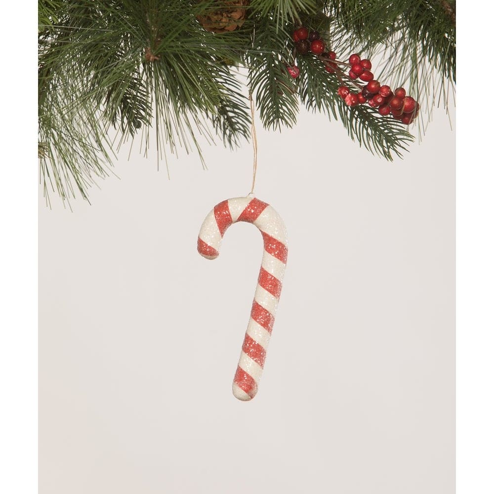 Red Candy Cane Ornament by Bethany Lowe