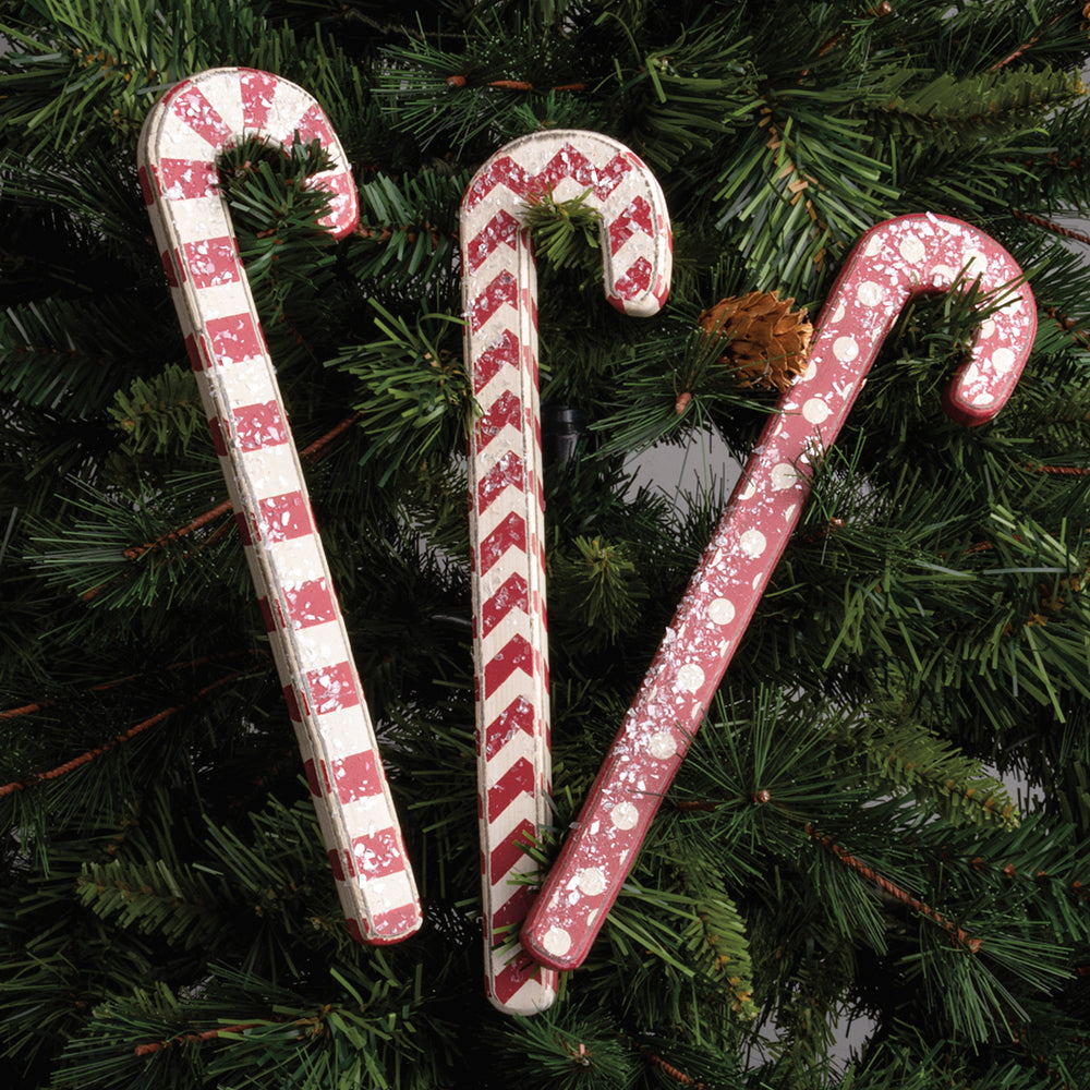 Red Candy Canes By Primitives by Kathy