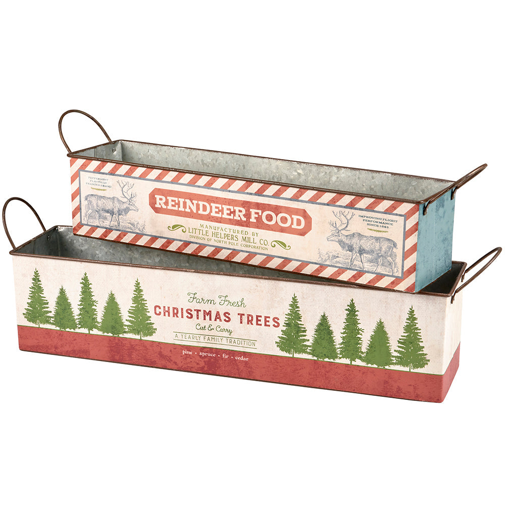 Reindeer Food Bin Set By Primitives by Kathy