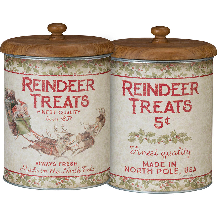 Reindeer Treats Canister By Primitives by Kathy