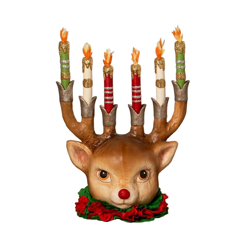 Retro Reindeer Candelabra by Bethany Lowe