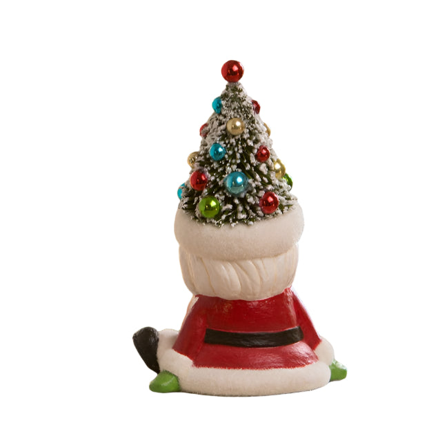 Retro Santa Seated with Tree Hat by Bethany Lowe