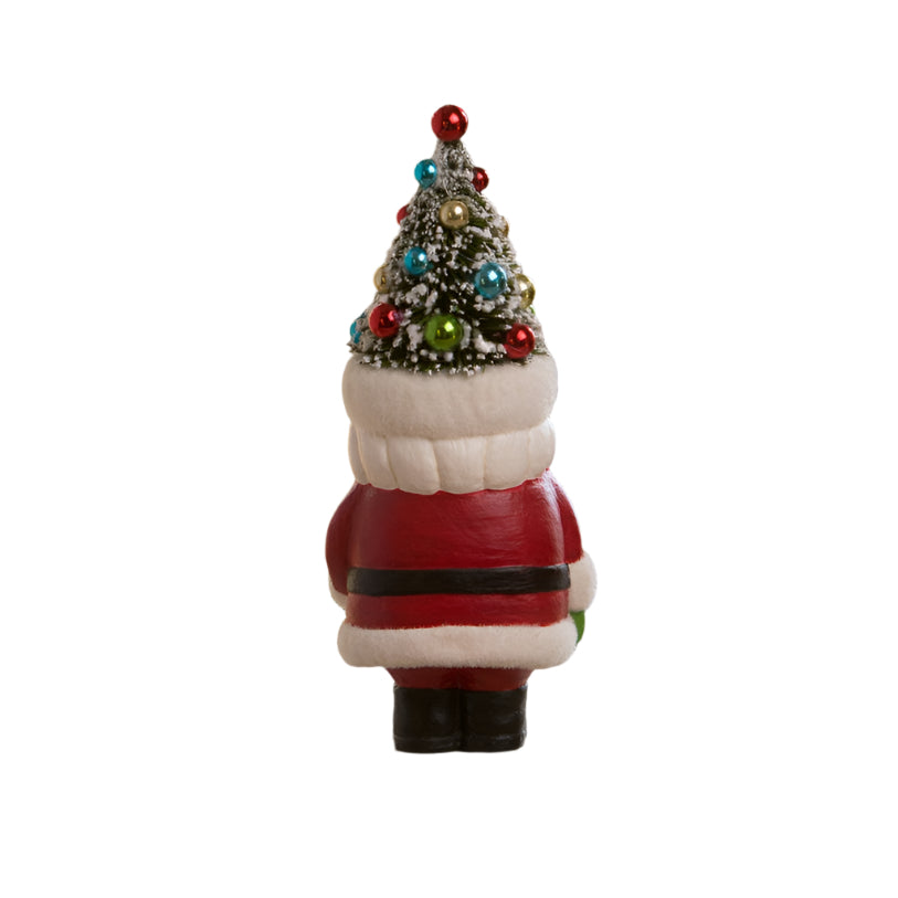 Retro Santa with Candy Cane and Tree Hat by Bethany Lowe