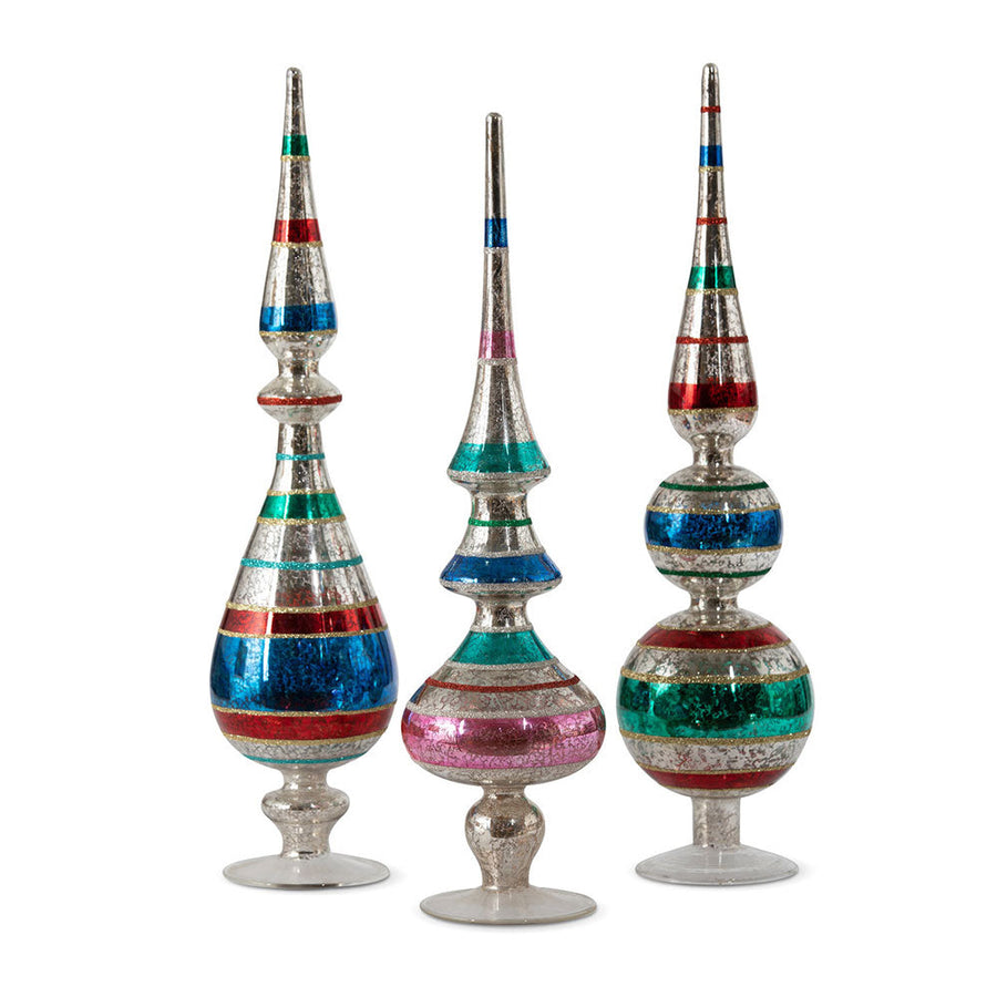 Retro Stripe Tabletop Glass Finial by Park Hill