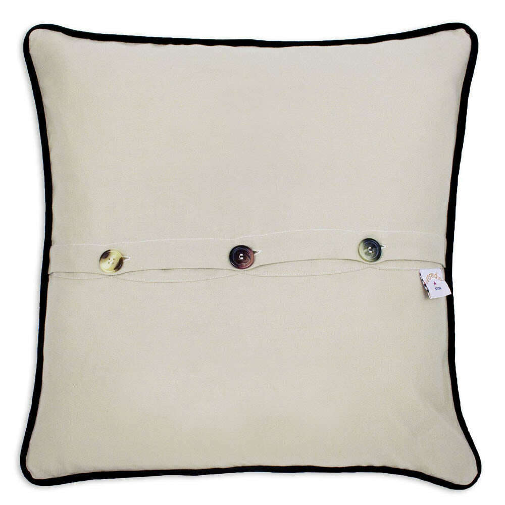 San Francisco City Hand-Embroidered Pillow by CatStudio
