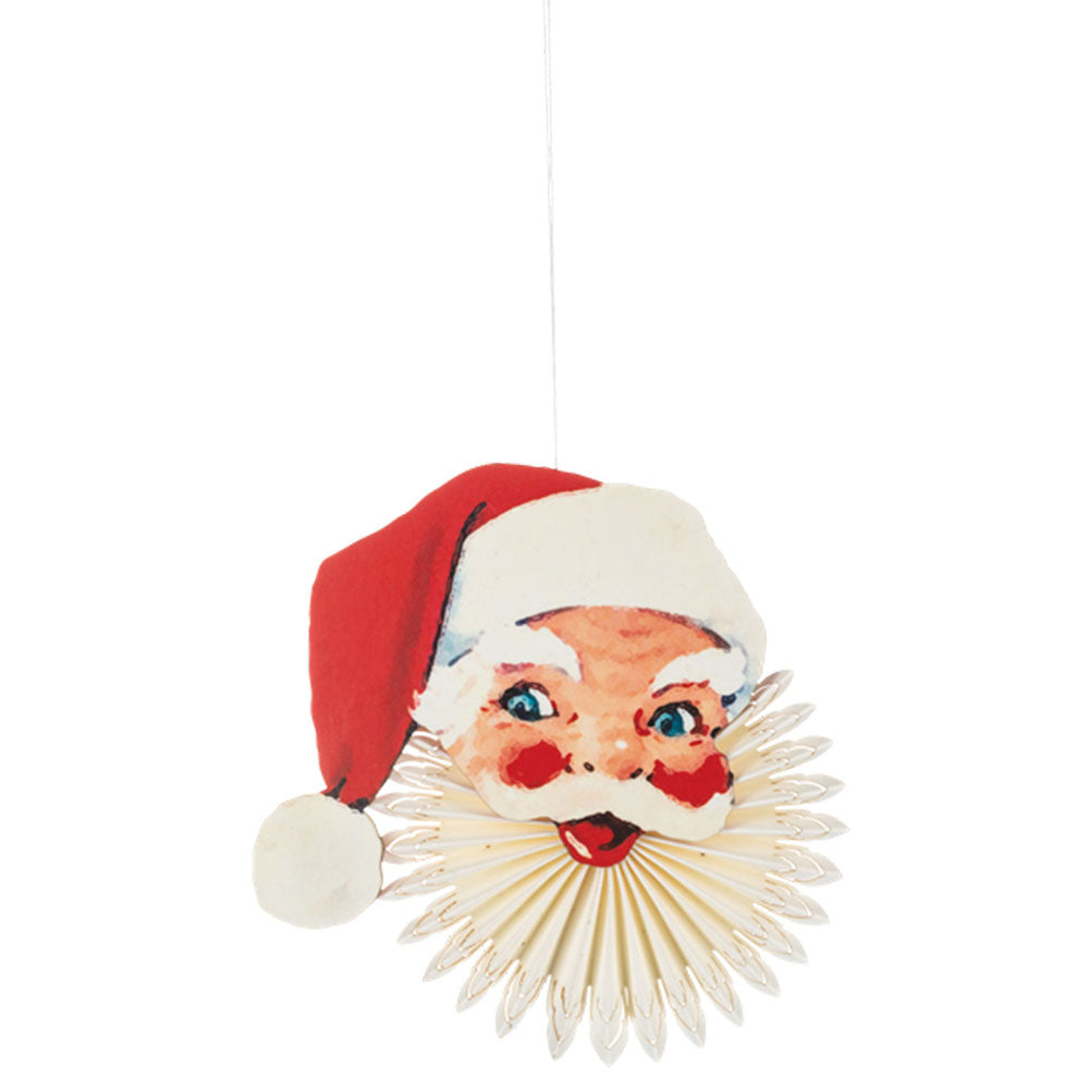 Santa Fan Ornaments (6 pc. ppk.) by Ganz image 3