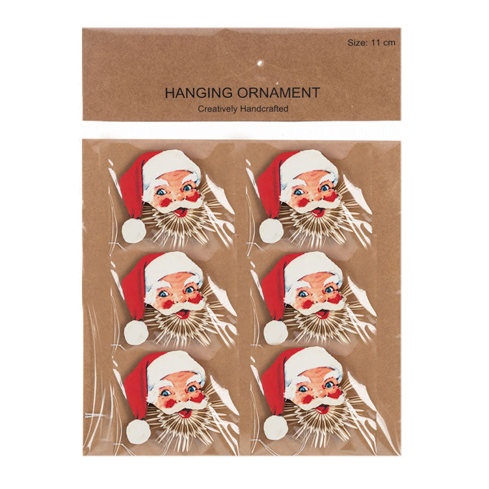 Santa Fan Ornaments (6 pc. ppk.) by Ganz image 4