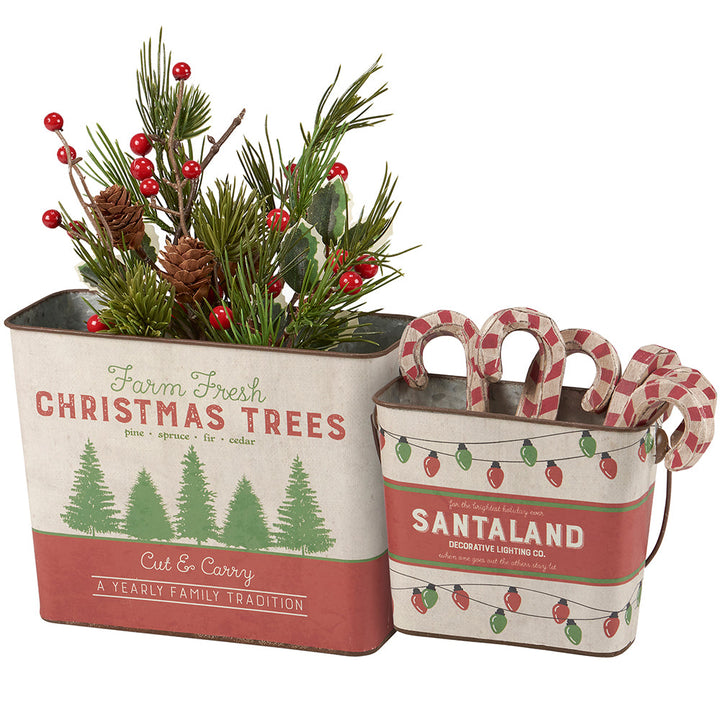 Santaland Bucket Set By Primitives by Kathy