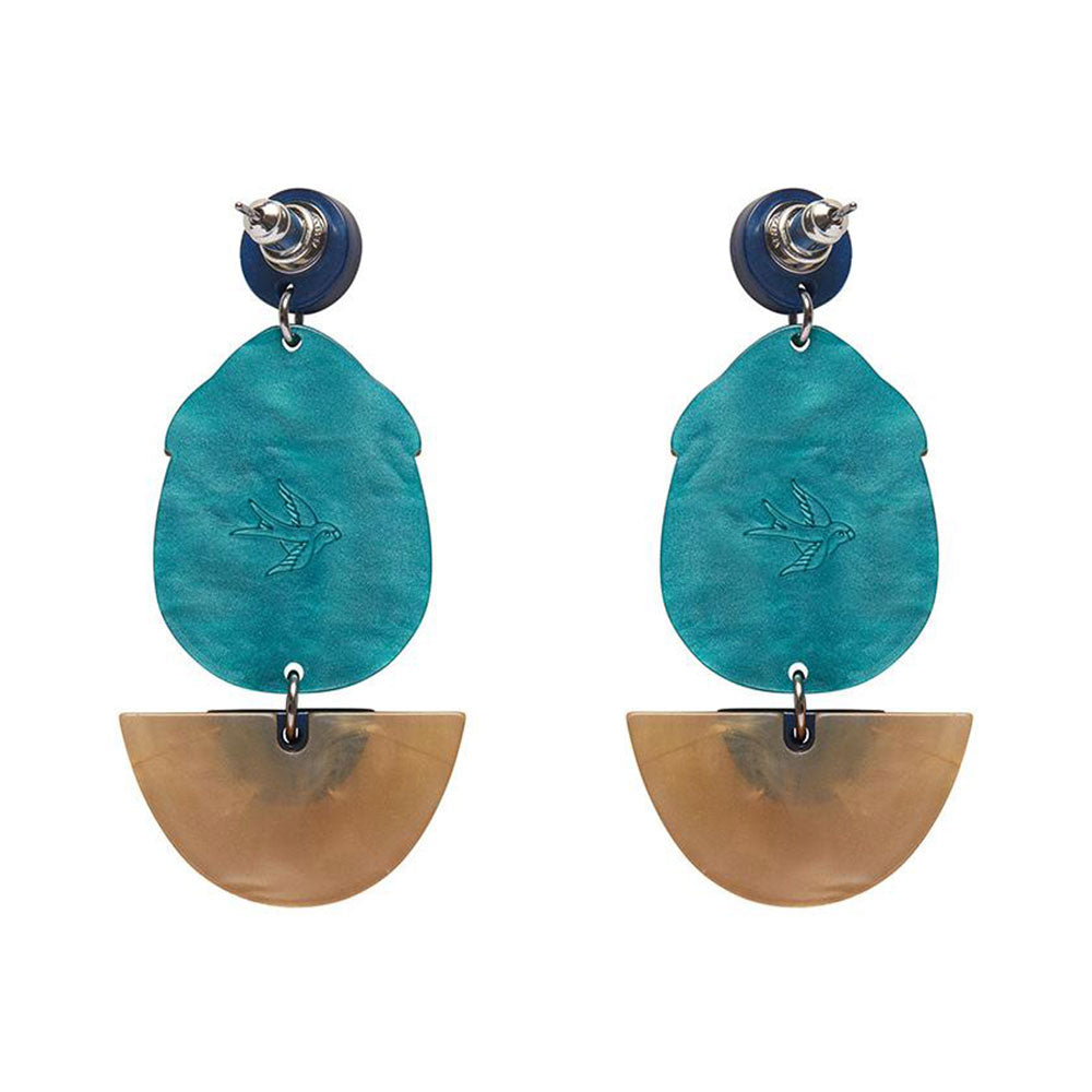 Secret Scarab Drop Earrings by Erstwilder image 1