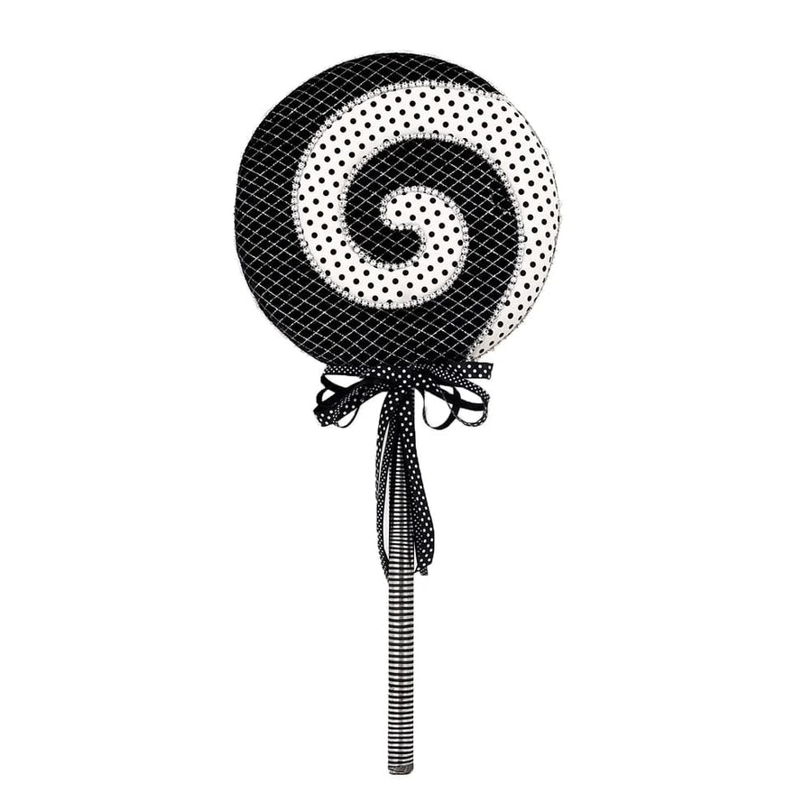 Set of 2 Large Black and White Lollipop Pick by December Diamonds