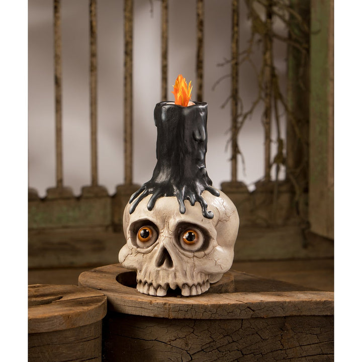 Skull Candle Holder by Bethany Lowe image