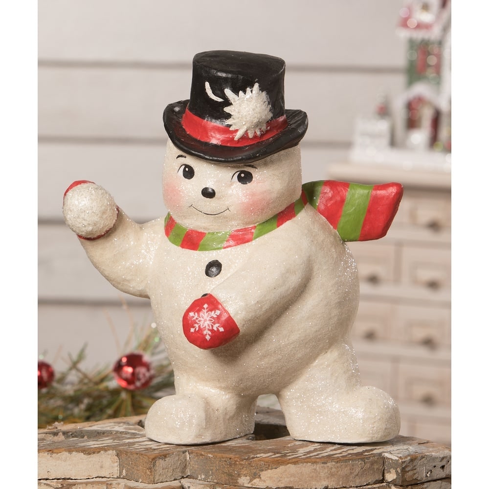 Snowball Fight Snowman by Bethany Lowe