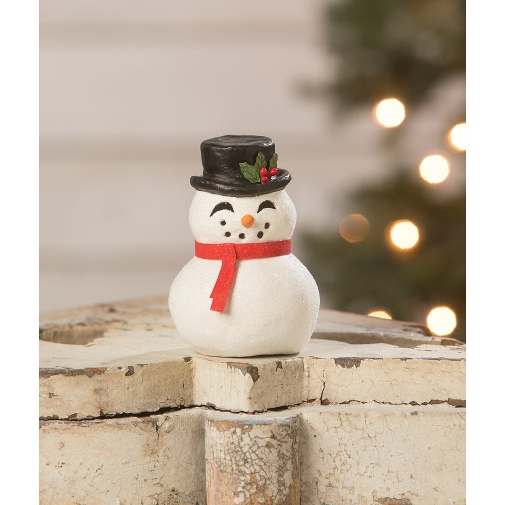 Snowman Luminary Happy by Bethany Lowe