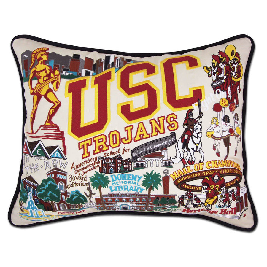 Southern California, University of (USC) Collegiate Embroidered Pillow by CatStudio