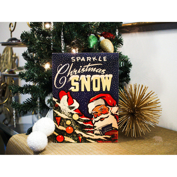 Sparkle Christmas Snow Box Art Wood Cutout by Sawmill Shop