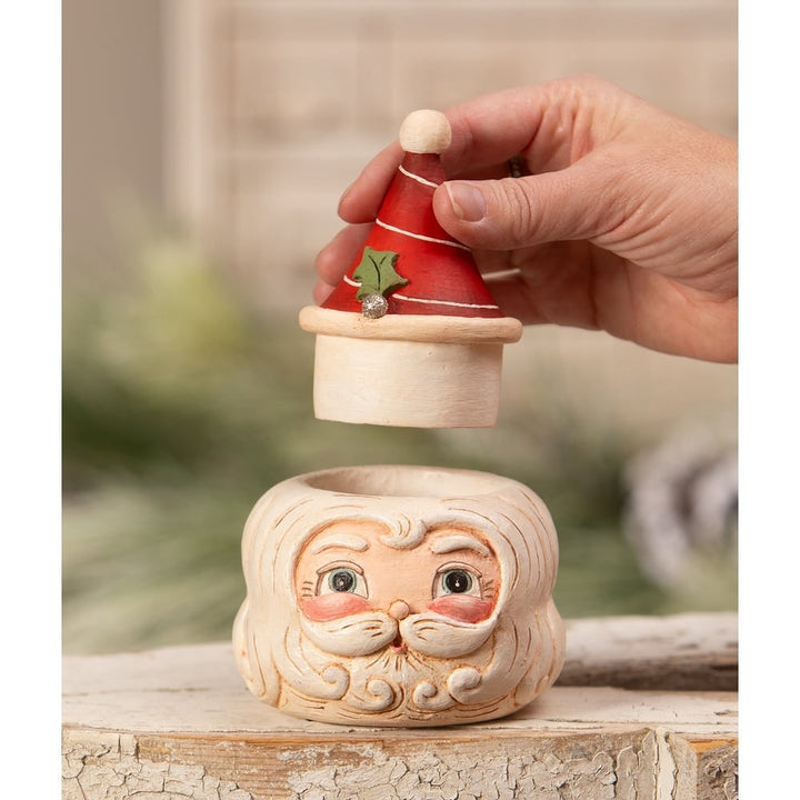 St. Nick Hollow Head Container by Bethany Lowe