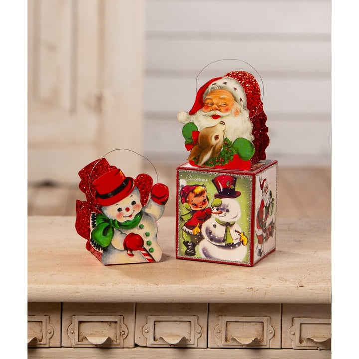 Tin Santa Bucket Small by Bethany Lowe