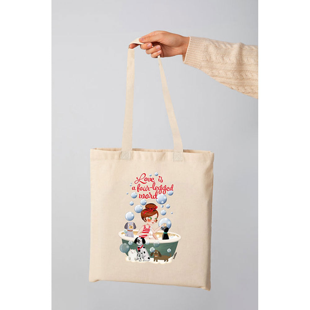 Tote Bag Dog Lover by Laliblue