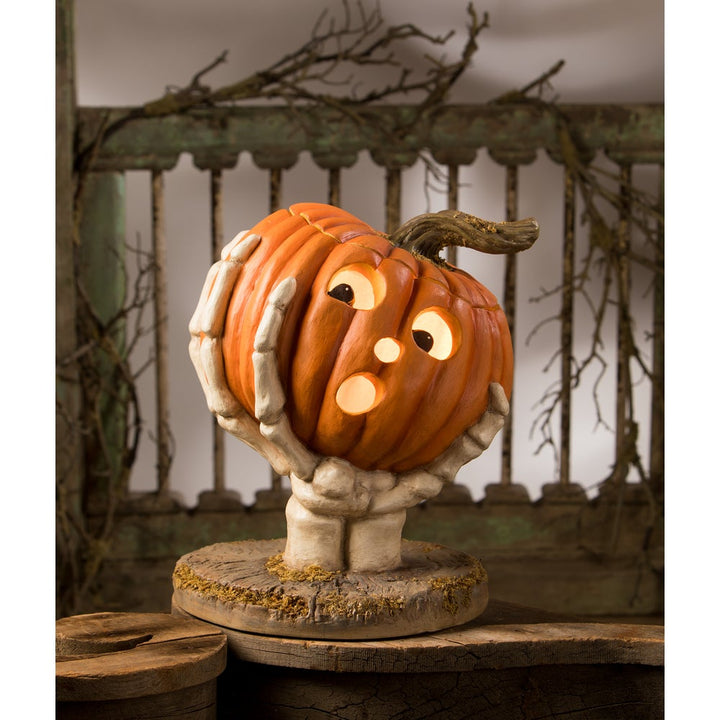 Ut-Oh Gotcha Pumpkin by Bethany Lowe image