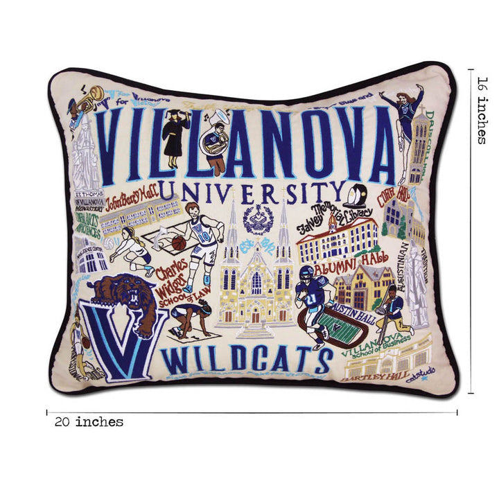 Villanova University Collegiate Embroidered Pillow by CatStudio