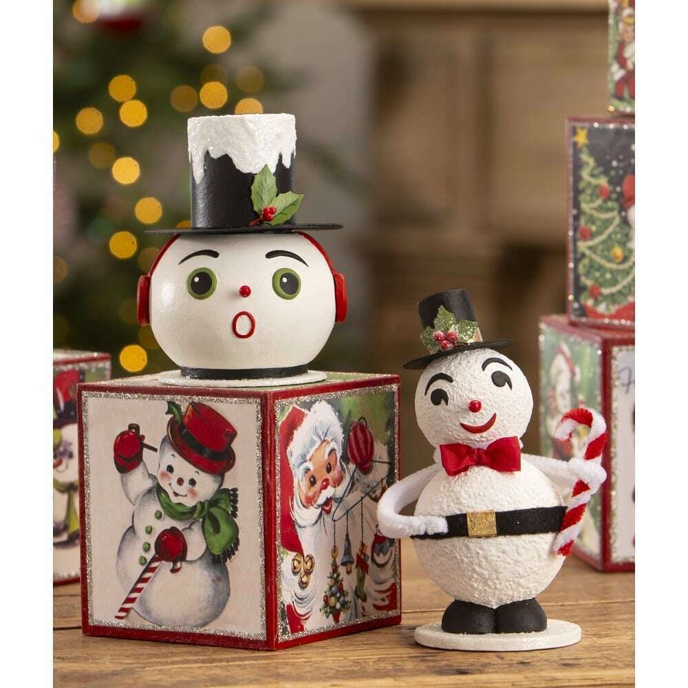Vintage Jolly Snowman by Bethany Lowe