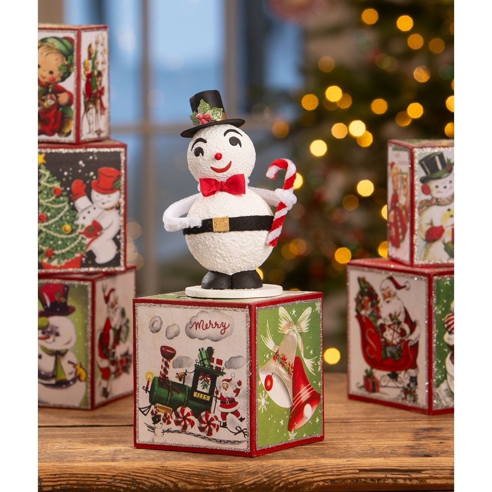 Vintage Jolly Snowman by Bethany Lowe