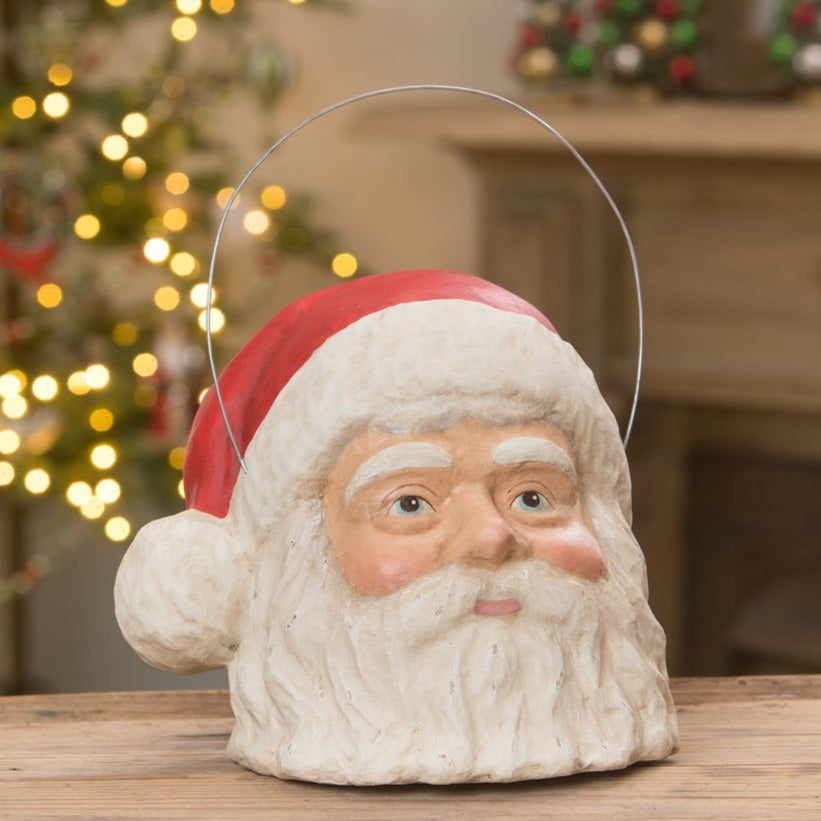 Vintage Santa Bucket by Bethany Lowe