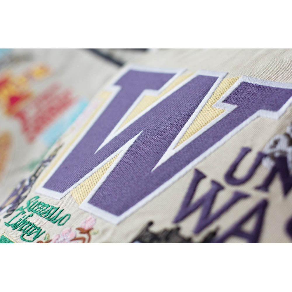 Washington, University of Collegiate Embroidered Pillow by CatStudio