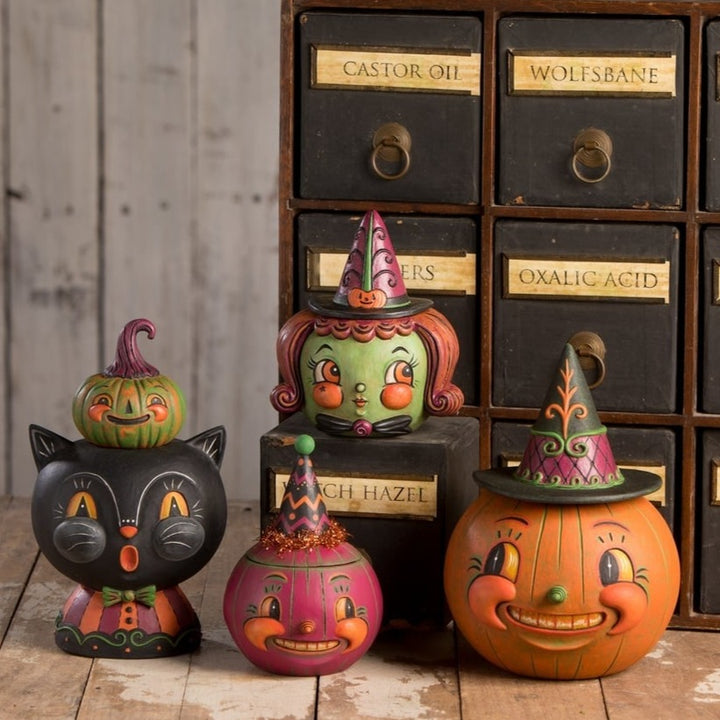 Witchy Orange-O-Weena Container johanna parker halloween Bethany Lowe