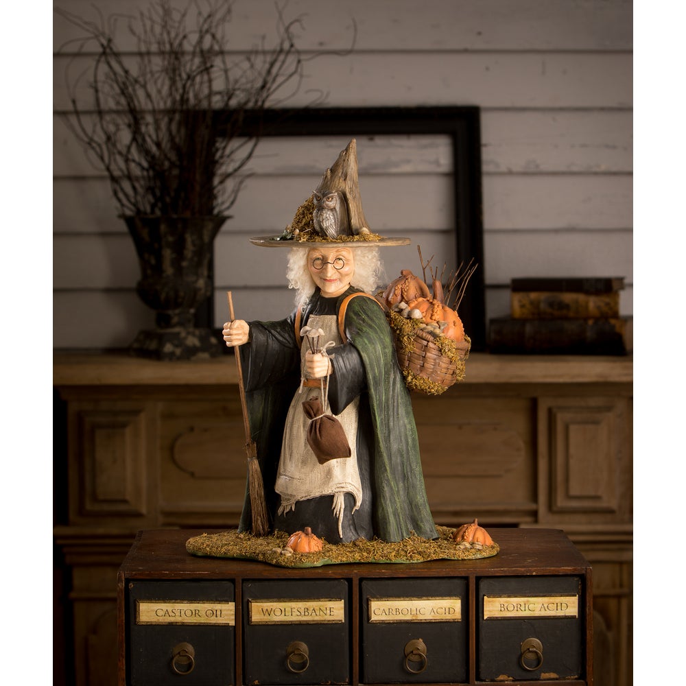 Woodsy Wrenna Witch by Bethany Lowe image