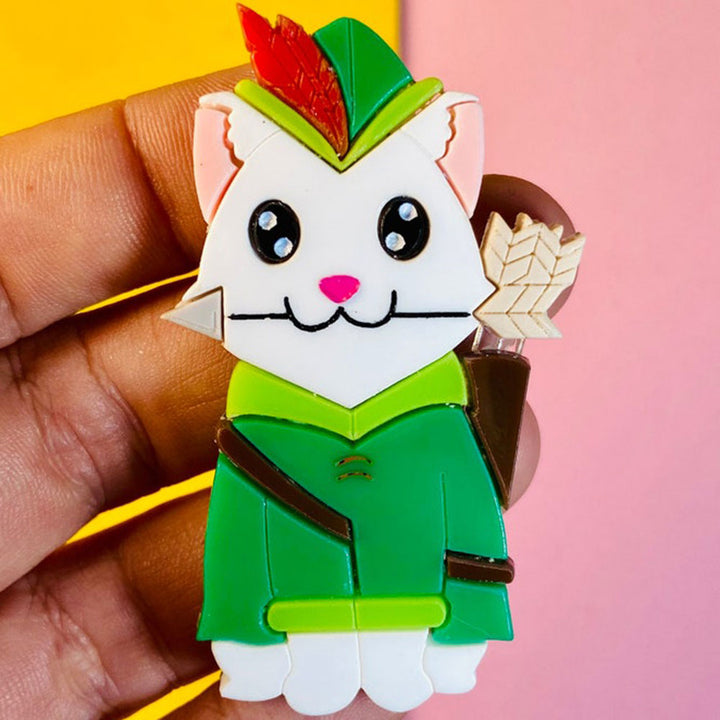 Zodiac Cats Collection - Sagittarius - Capricornus - Aquarius - Pisces Acrylic Brooch by Makokot Design