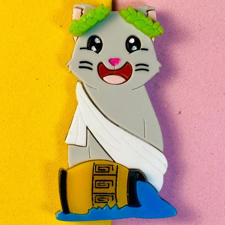 Zodiac Cats Collection - Sagittarius - Capricornus - Aquarius - Pisces Acrylic Brooch by Makokot Design