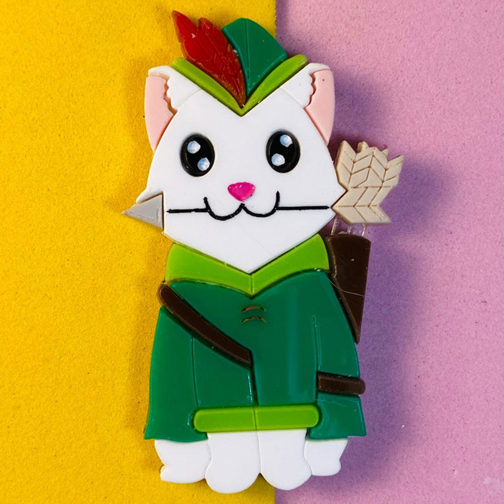 Zodiac Cats Collection - Sagittarius - Capricornus - Aquarius - Pisces Acrylic Brooch by Makokot Design